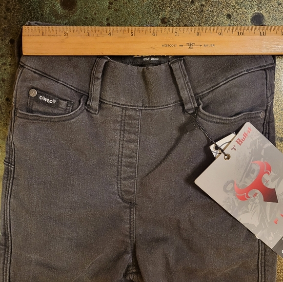 Bull-it Skinny Leg Jeggings Motorcycle Riding Jeans Padded Black Size 2 US - Picture 4 of 16